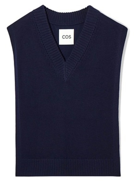COS Sweaters - NWOT Cos blue open side sweater vest dickie overlay onesize